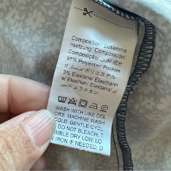 SHEIN Blue and White Midi Sundress with Flutter Sleeves - Picture 5 of 5